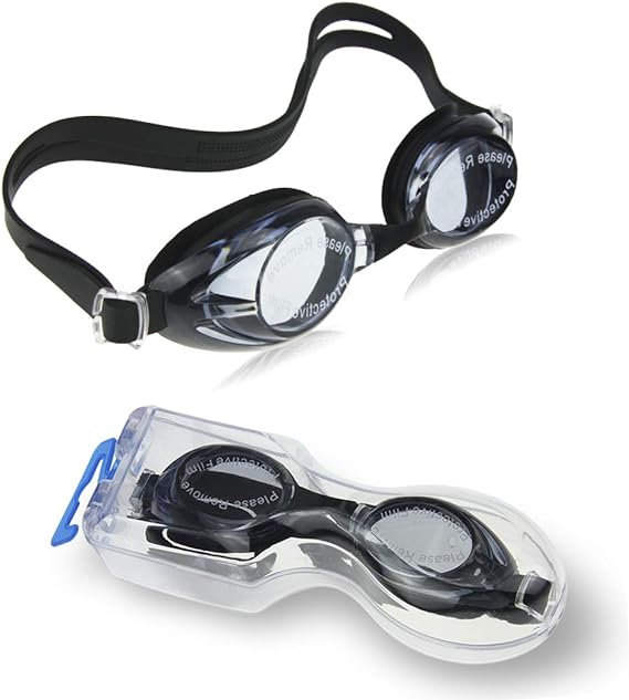 Kid's Black Swimming Goggles