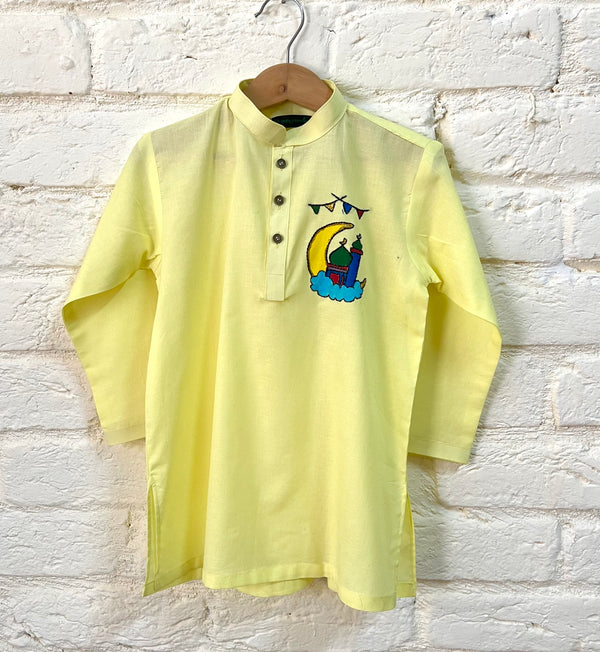 Boys Yellow Kurta