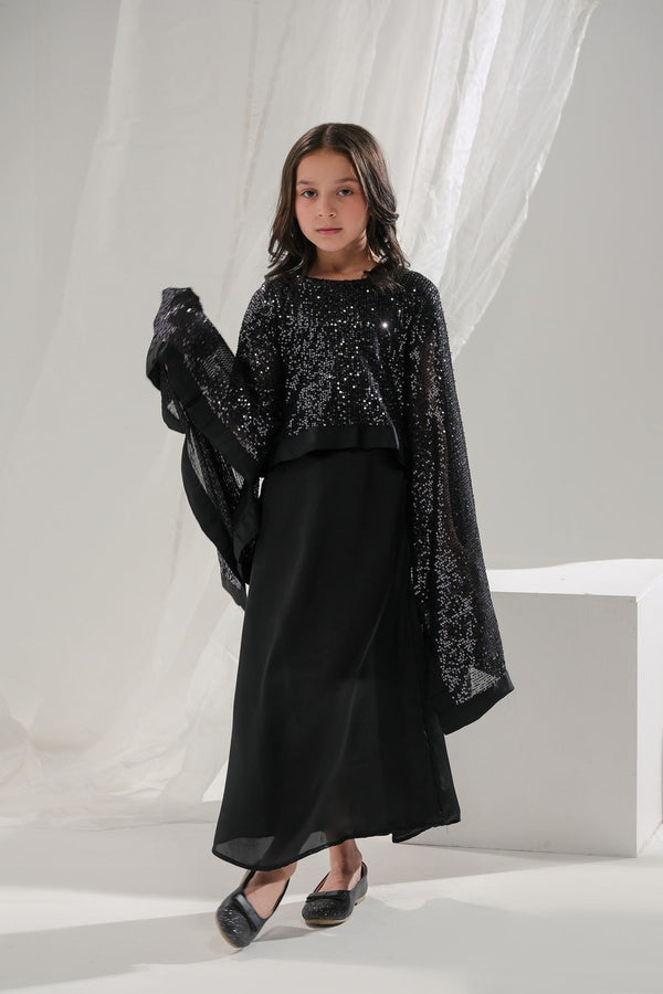 Eclipse - 2pcs Long Dress + Poncho