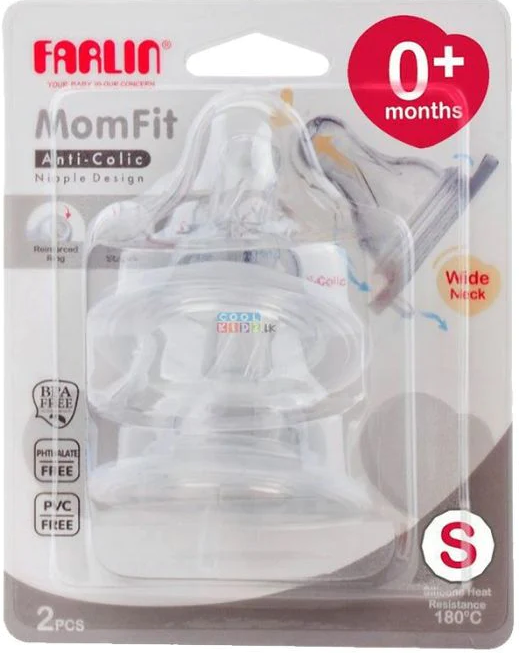 Farlin Nipple For Wide-Neck Bottle (S)